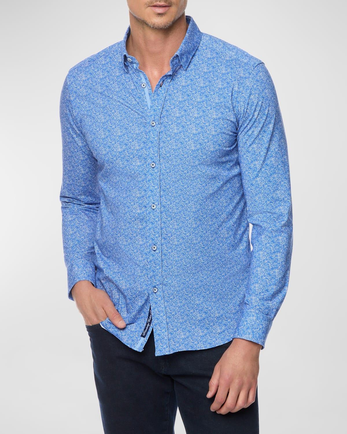 Mens Boden Printed Stretch-Cotton Shirt Product Image