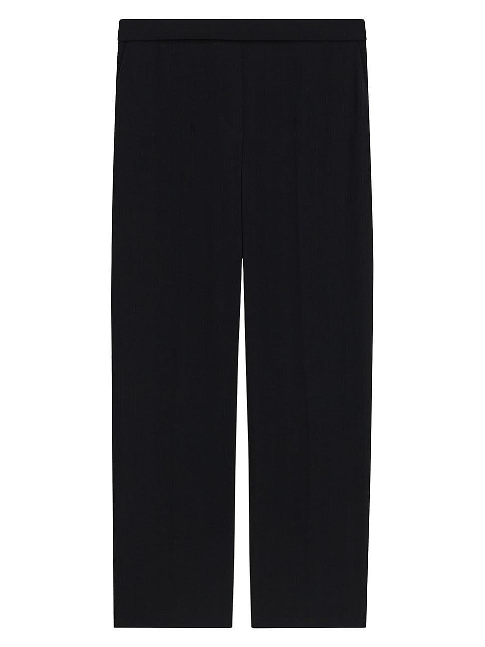 Womens Slim Crepe Pants - Nocturne Navy - Size 14 Product Image