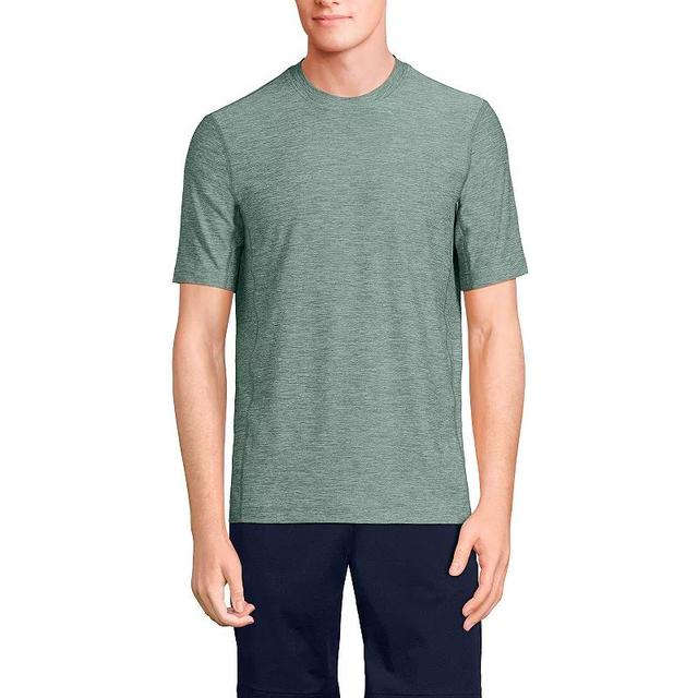 Mens Lands End Short Sleeve Performance Hybrid Crewneck Tee Product Image