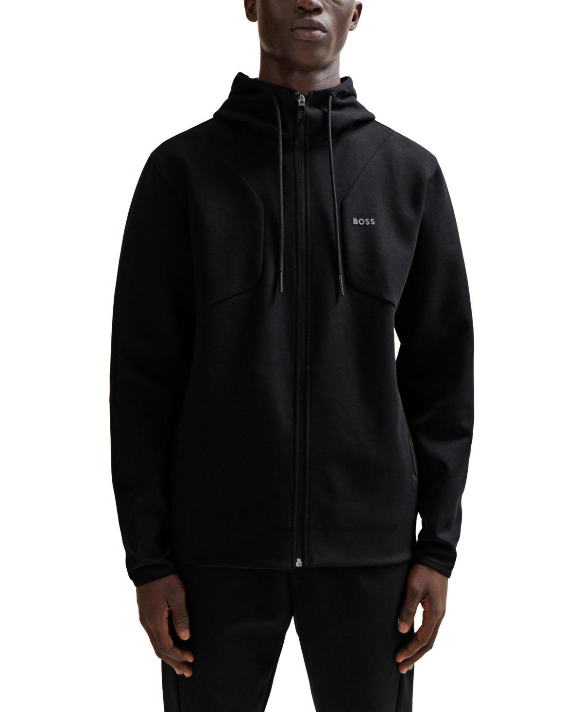 Boss by Hugo Boss Mens Hd Logo Print Zip-Up Hoodie Product Image