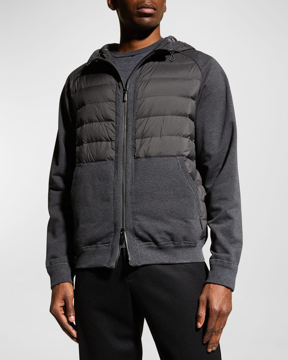 Mens Padded Knit Track Jacket Product Image