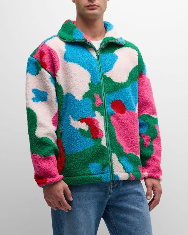 Men's Graphic Fleece Jacket  Product Image