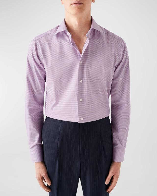 Mens Slim Fit Cotton Twill Dress Shirt Product Image