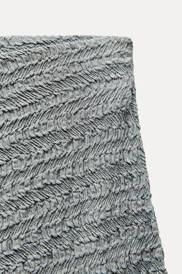 TEXTURED MIDI SKIRT Product Image