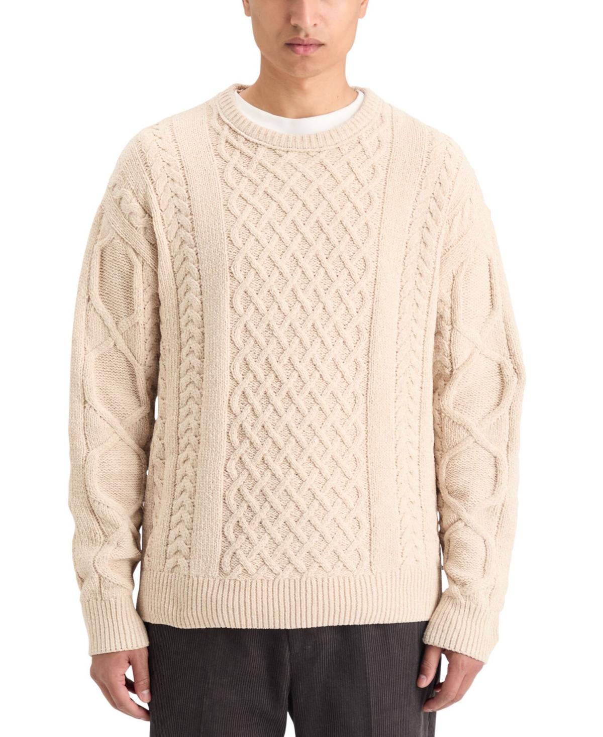 Mens Mixed Cable Sweater Product Image