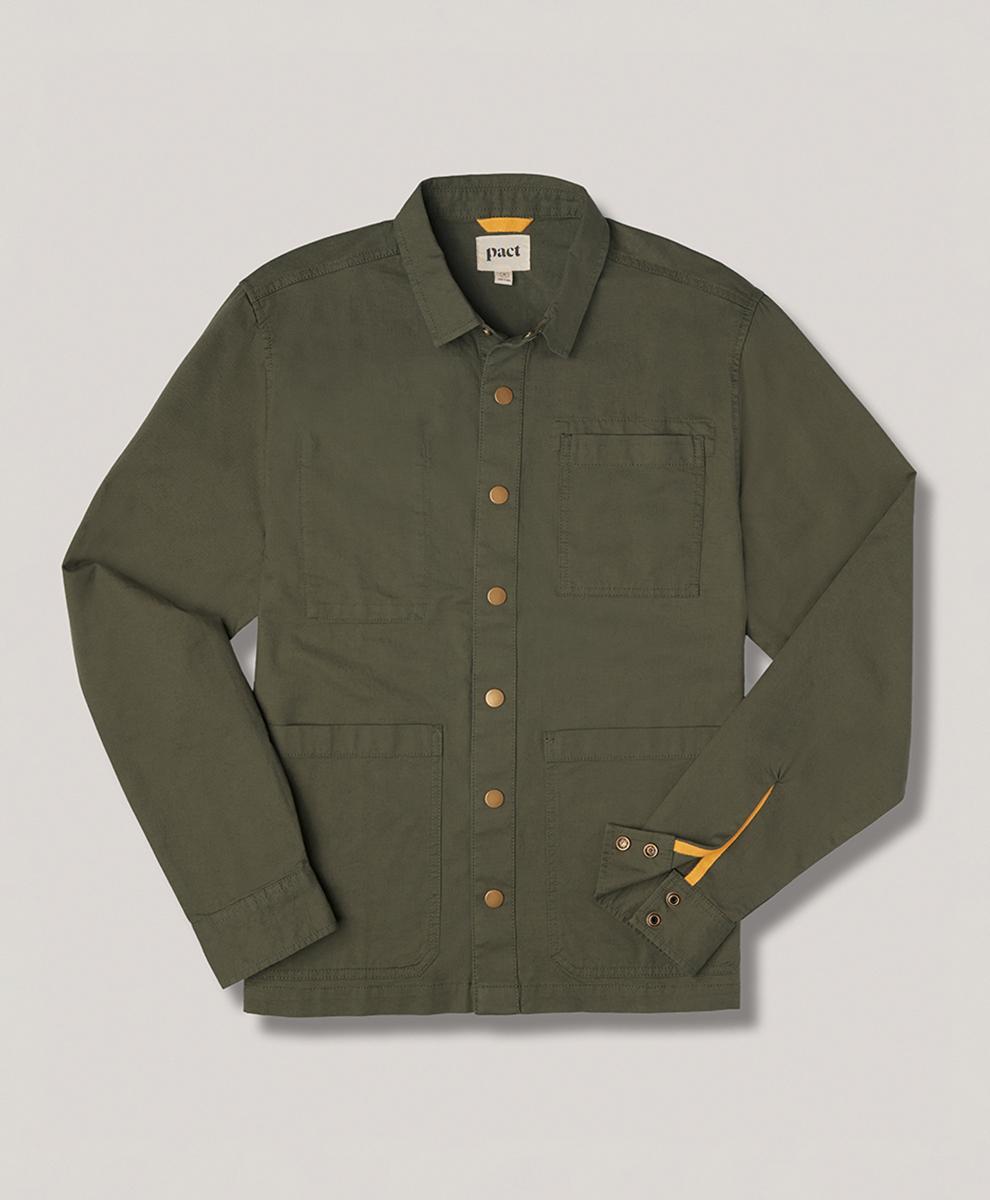 Mens Woven Twill Field Jacket M Product Image