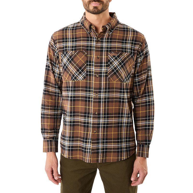 Mens Smiths Workwear Regular-Fit Two-Pocket Flannel Button-Down Shirt Product Image