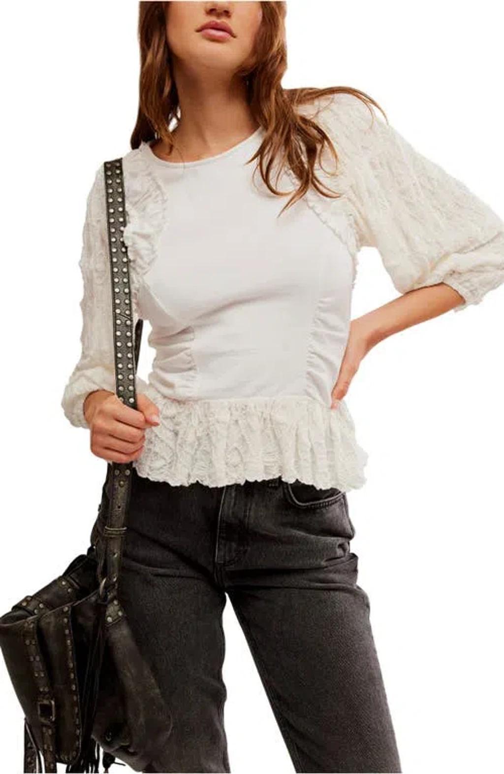 FREE PEOPLE Oliva Top In White Product Image