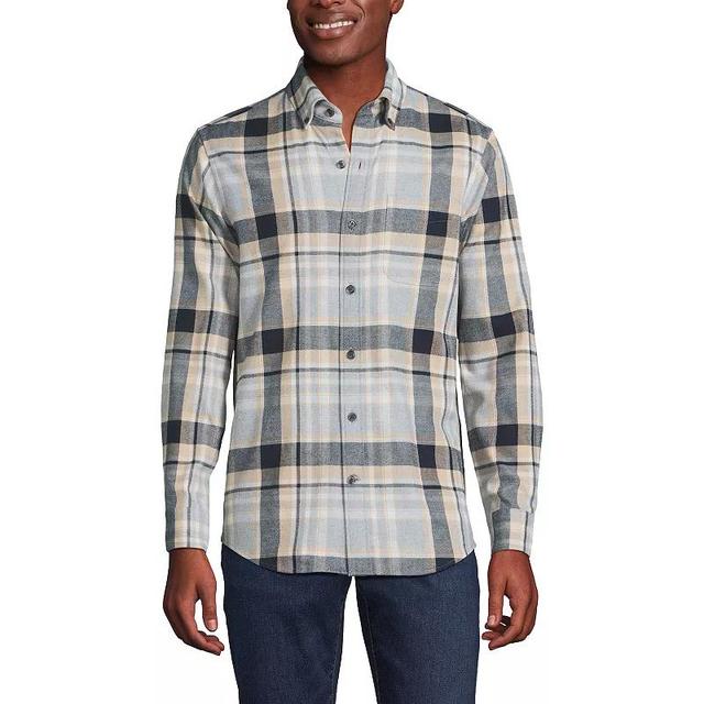 Mens Lands End Traditional-Fit Flagship Flannel Shirt Product Image