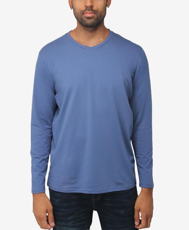 X-Ray Mens Soft Stretch V-Neck Long Sleeve T-shirt Product Image