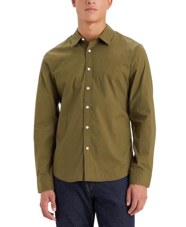 Levis Mens Battery Housemark Stretch Slim-Fit Shirt Product Image