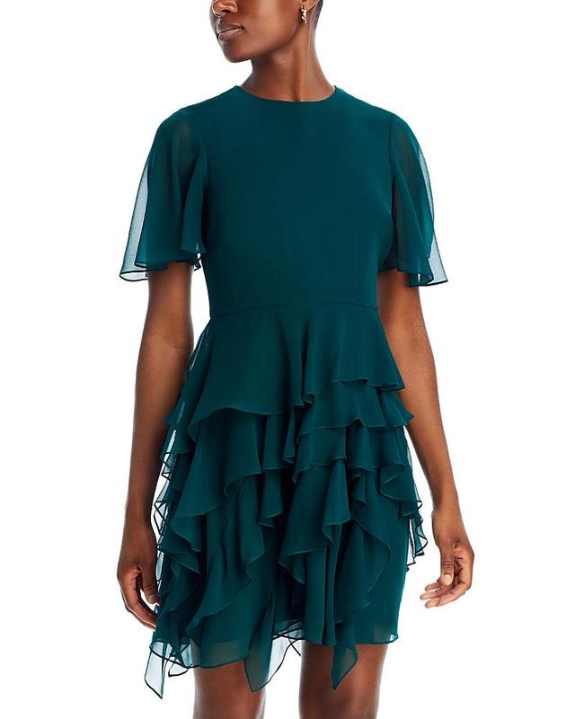 Jason Wu Collection Asymmetric Ruffle Detail Silk Chiffon Dress Product Image