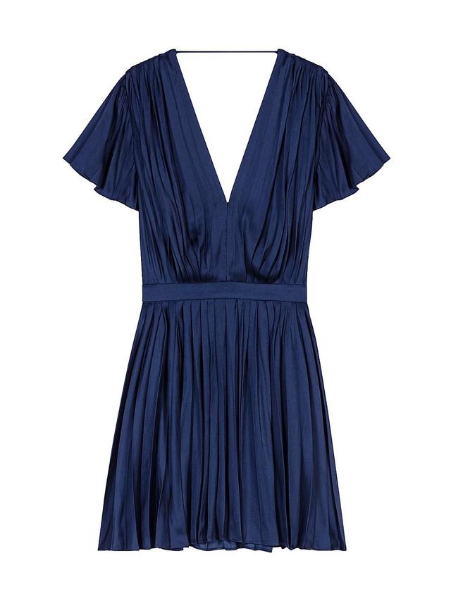 Womens Short Pleated Dress Product Image