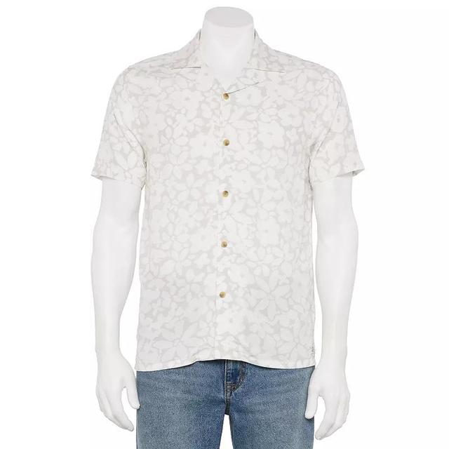 Mens Laguna Doodle Floral Camp Collar Button Down Shirt Product Image