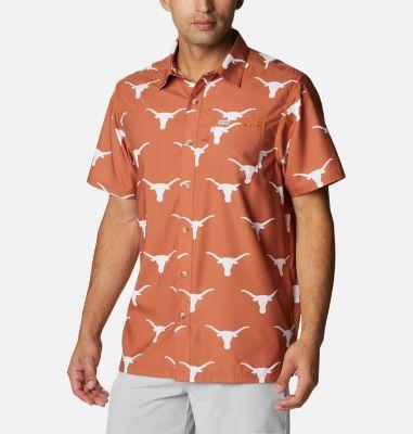 Columbia Men's Collegiate PFG Super Slack Tide Shirt - Texas- Product Image