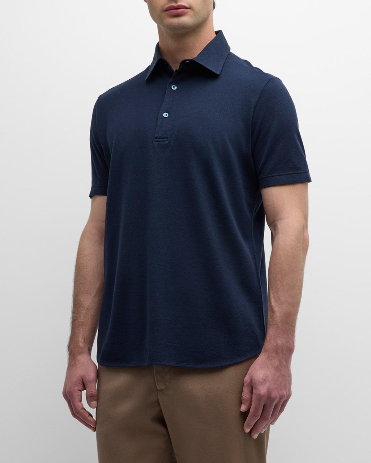 Mens Piqu Dyed Polo Shirt Product Image