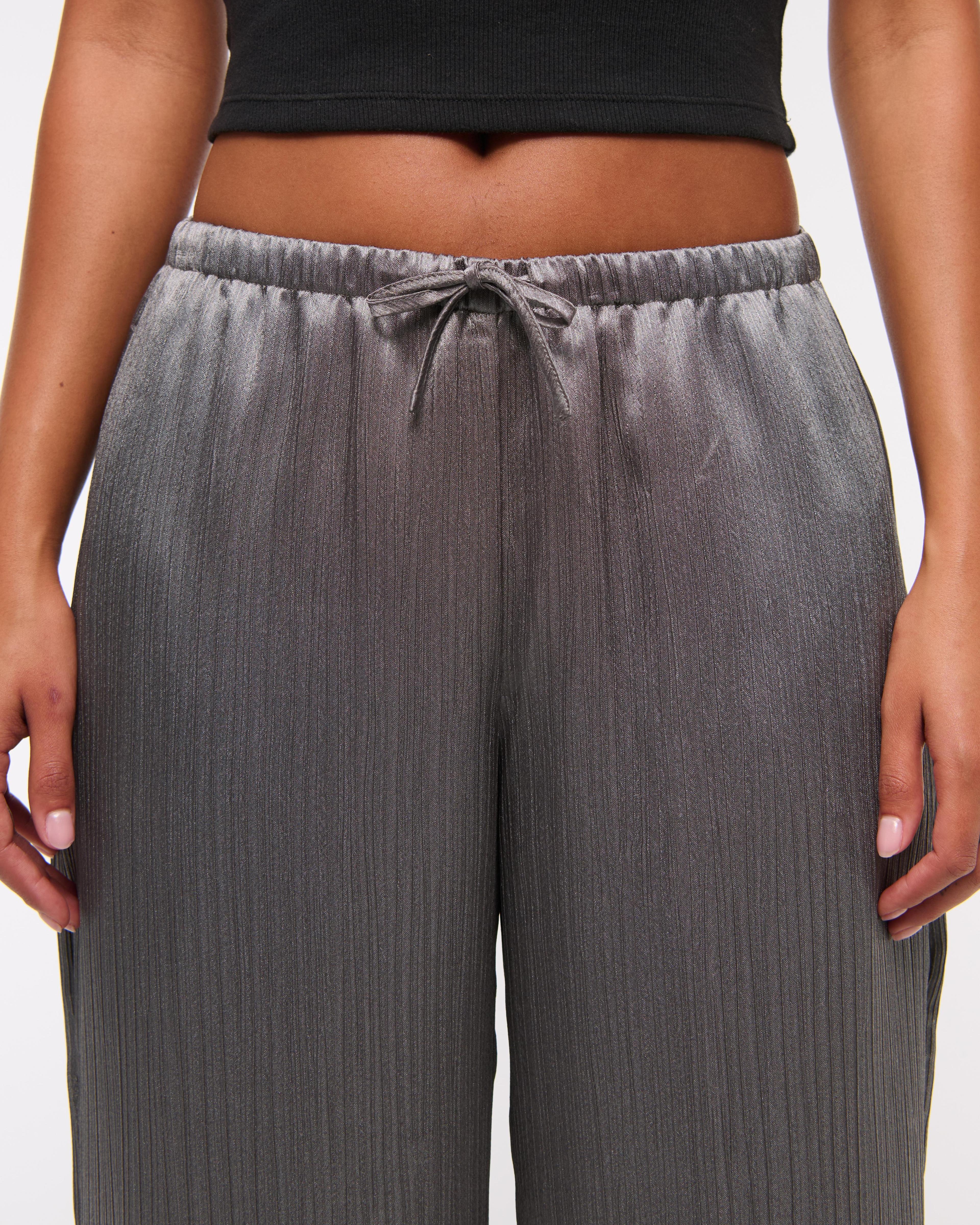 Textured Satin Pull-On Pant Product Image