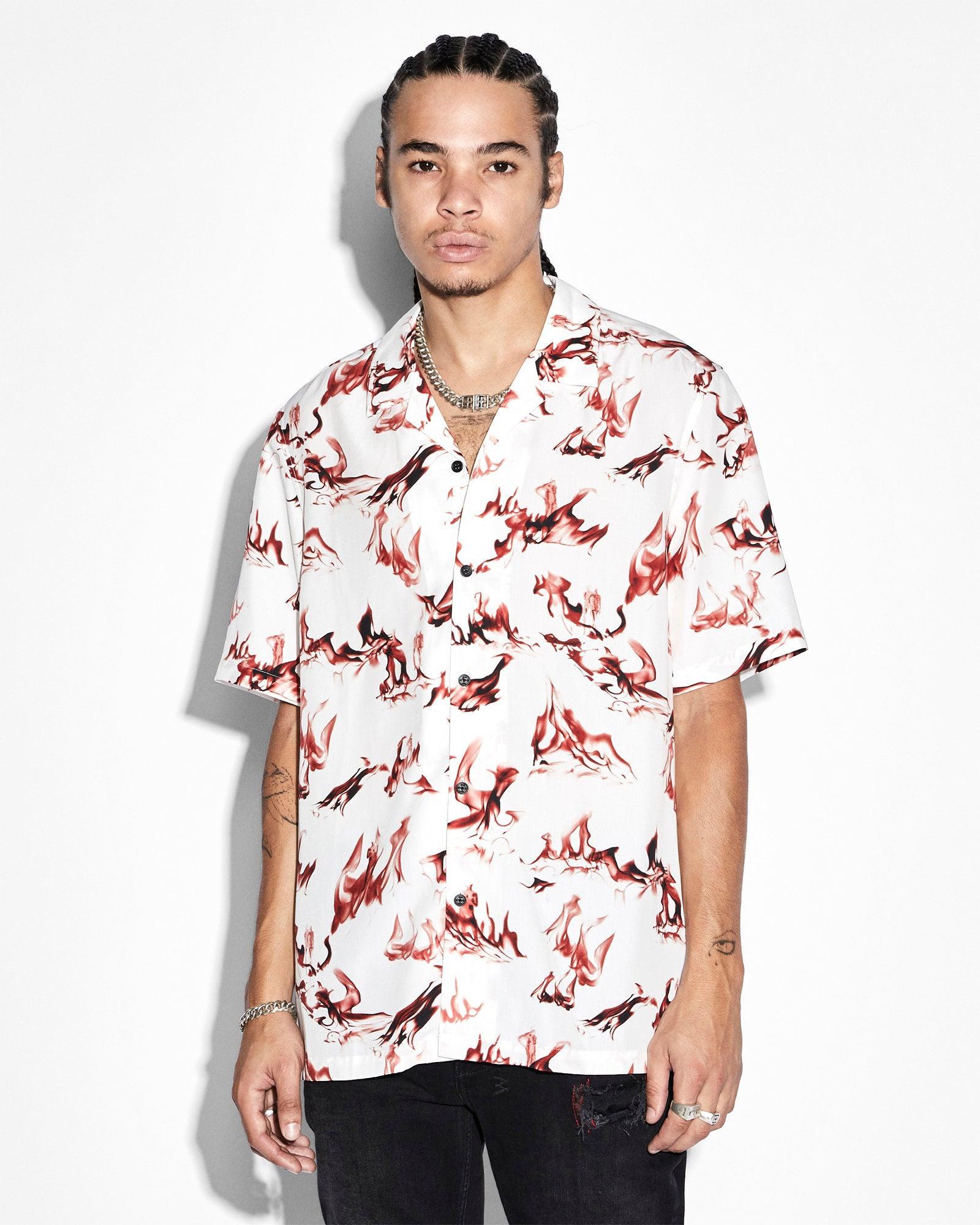 BURNT RESORT SS SHIRT WHITE Male Product Image