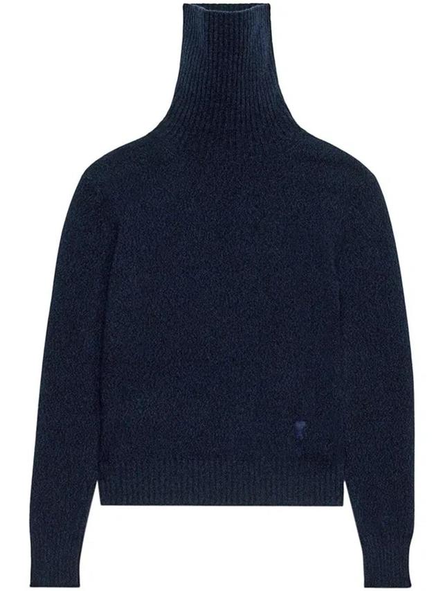 Kaschmirpullover Mit Rollkragen In Blue Product Image