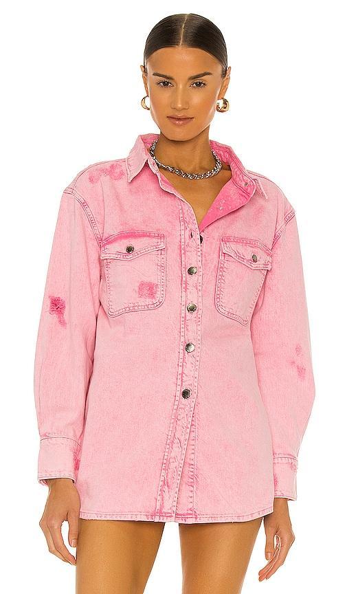 retrofete Doreen Shirt in Pink. - size XS (also in M) Product Image
