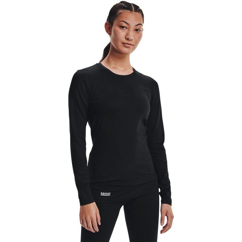 Under Armour UA Tactical ColdGear Infrared Base Crew-Neck Long-Sleeve Shirt for Ladies - Black - L Product Image