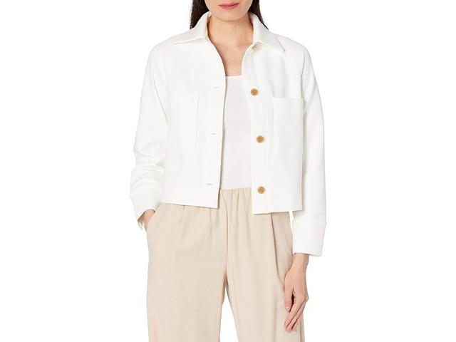 Vince Shirt Jacket (Optic White) Women's Clothing Product Image