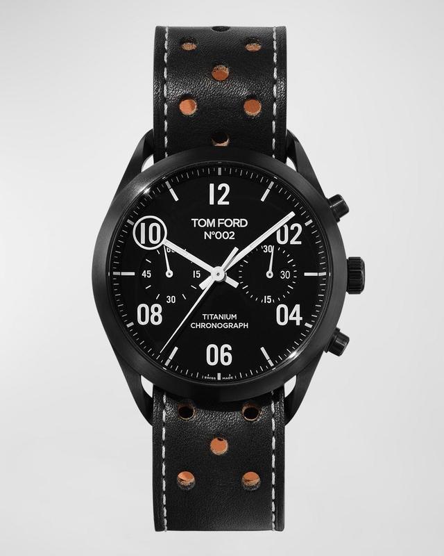Mens 002 Limited Edition Automatic Chronograph Perforated Watch Product Image