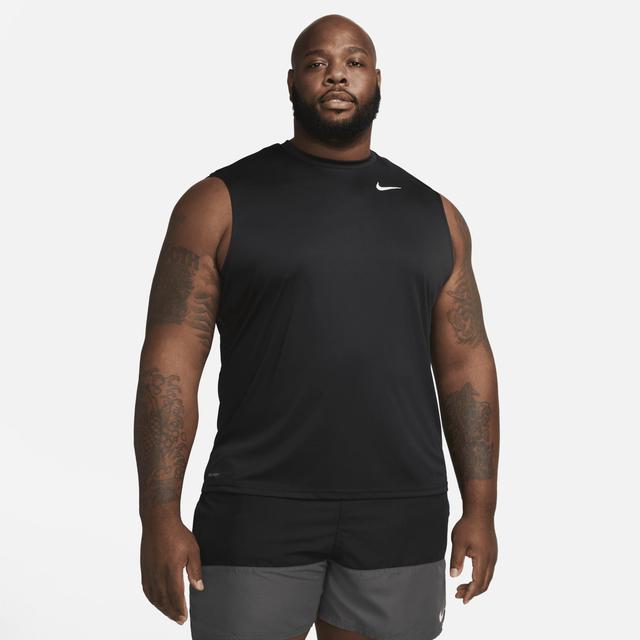 Nike Men's Dri-FIT Sleeveless Swim Hydroguard in Black, Size: 4XL | NESSA699-001 Product Image