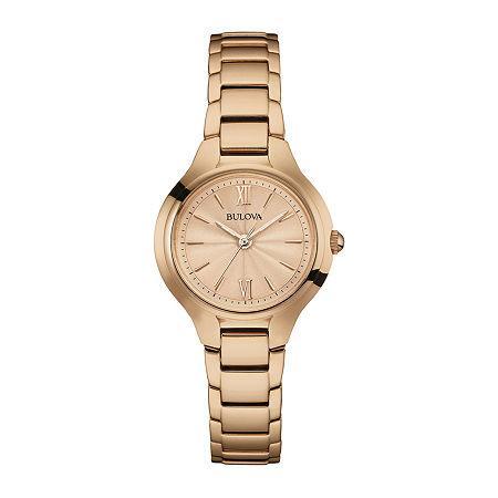 Bulova Classic Womens Rose Goldtone Stainless Steel Bracelet Watch 97l151, One Size Product Image