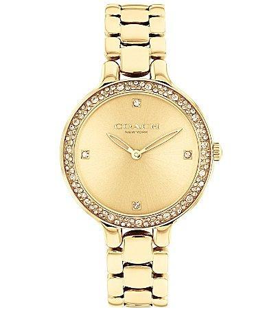 COACH Womens Chelsea Watch 32 MM Gold Product Image