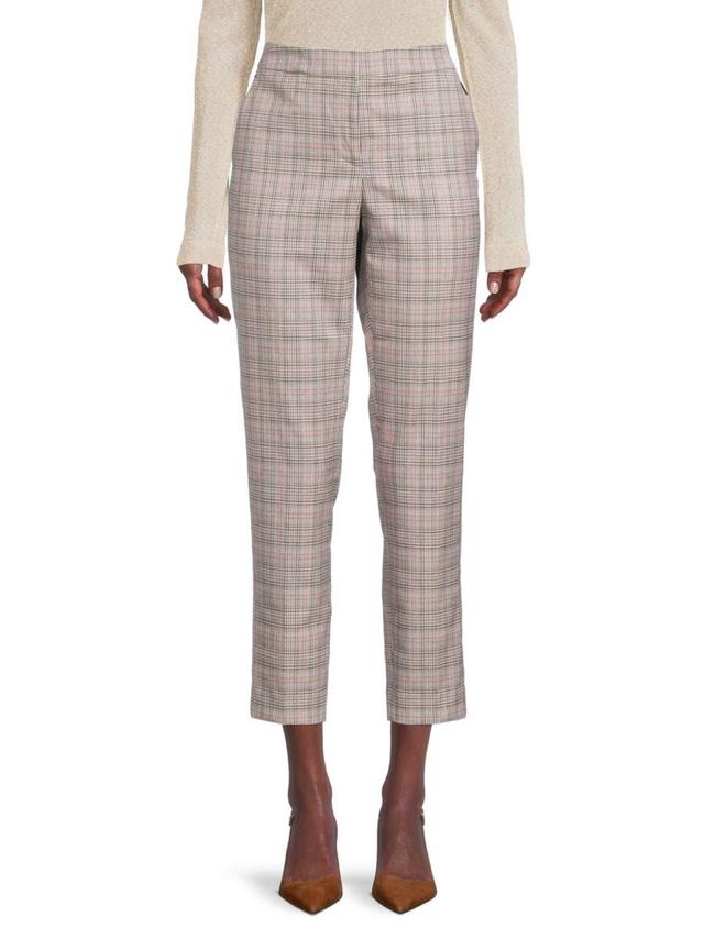 Tommy Hilfiger Womens Plaid Pants - Grey Mult - Size 16 Product Image
