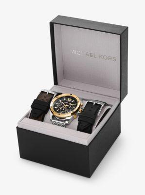 Michael Kors MK8961 - Brecken Chronograph Watch (Silver) Watches Product Image