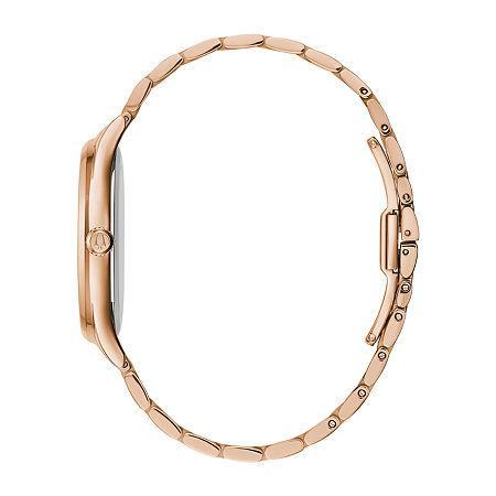 Bulova Classic Womens Rose Goldtone Stainless Steel Bracelet Watch 97p152, One Size Product Image
