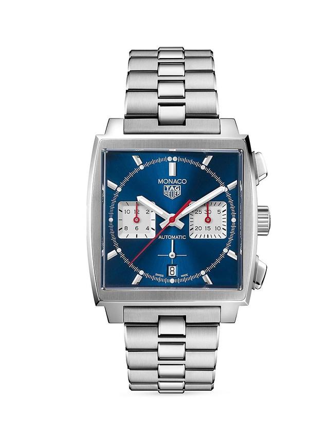 Mens Monaco Stainless Steel Chronograph Watch/39MM Product Image