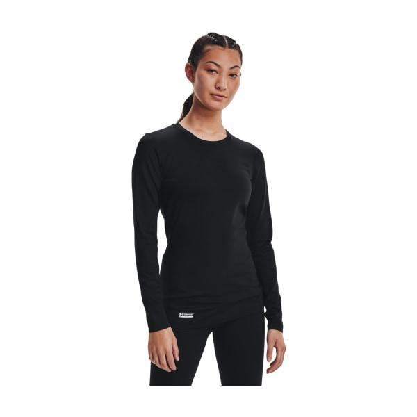 Under Armour UA Tactical ColdGear Infrared Base Crew-Neck Long-Sleeve Shirt for Ladies - Black - L Product Image