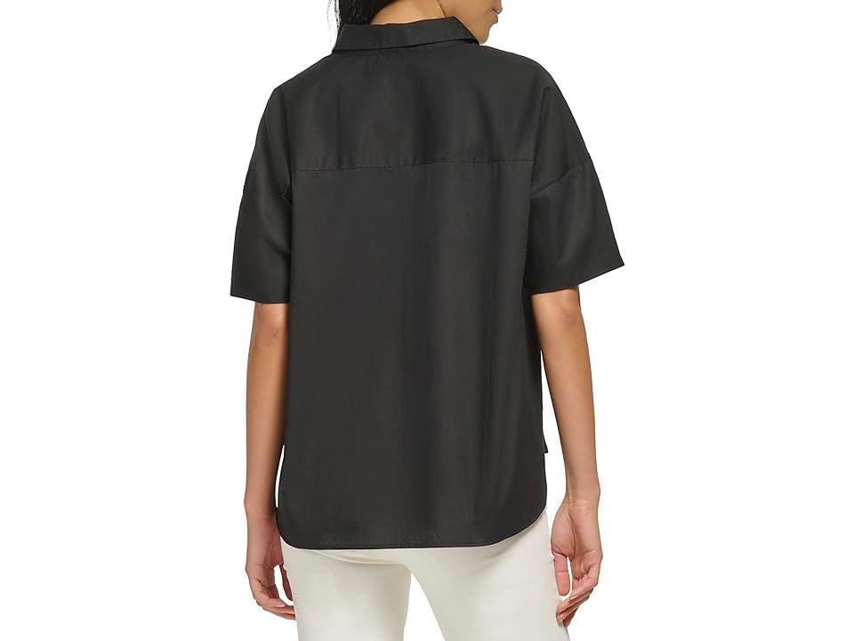 Calvin Klein Womens High Low Shirt - Soft White Product Image